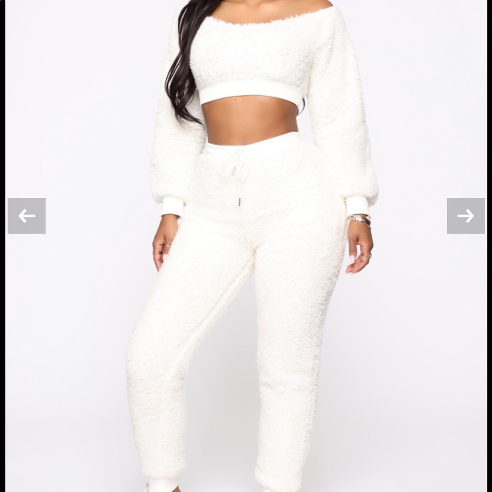 Fur Pants Set